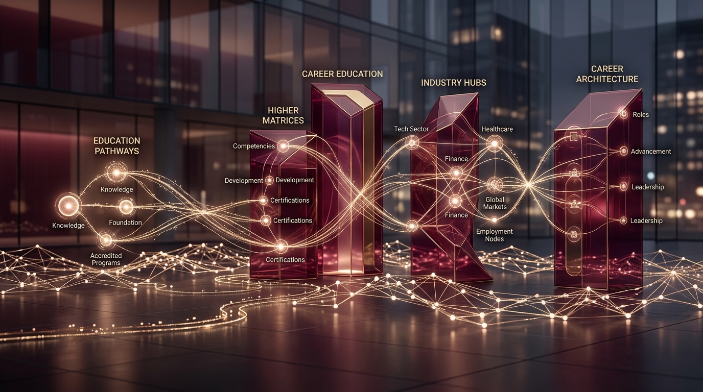EDUMANTRAA360 Career and Education to Employment Ecosystem Visualization